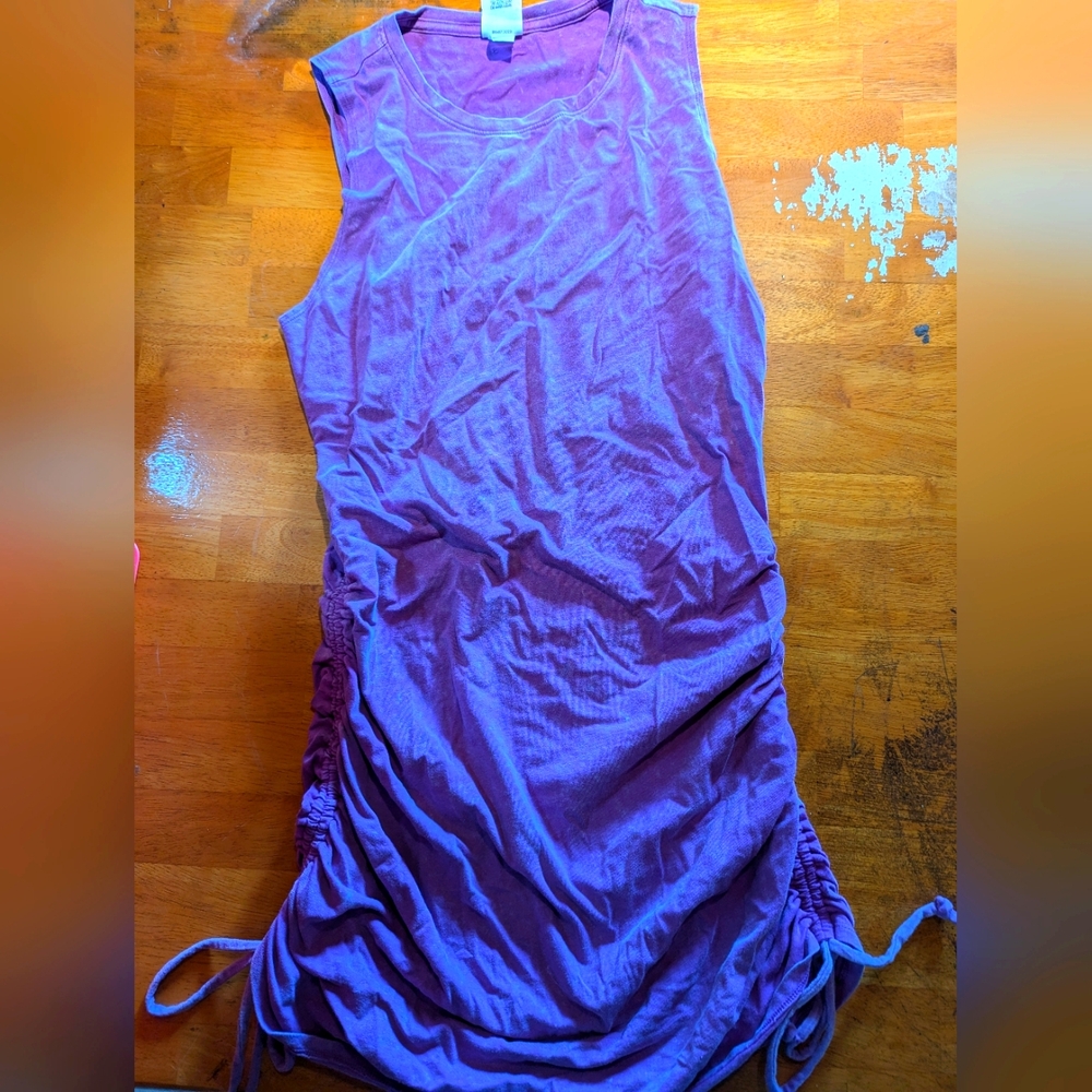 Pink rouche dress